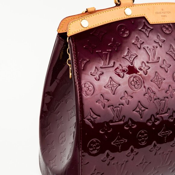 Louis Vuitton Brea GM Rouge Fauviste Monogram Vernis Leather Tote - Picture 11 of 14